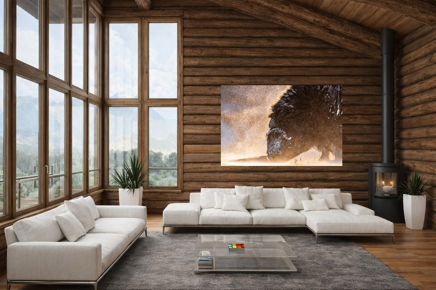 Portrett i snøstorm