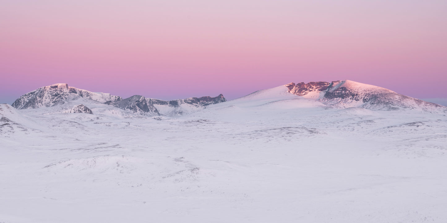 Vintermorgen Snøhetta/Svånåtindan